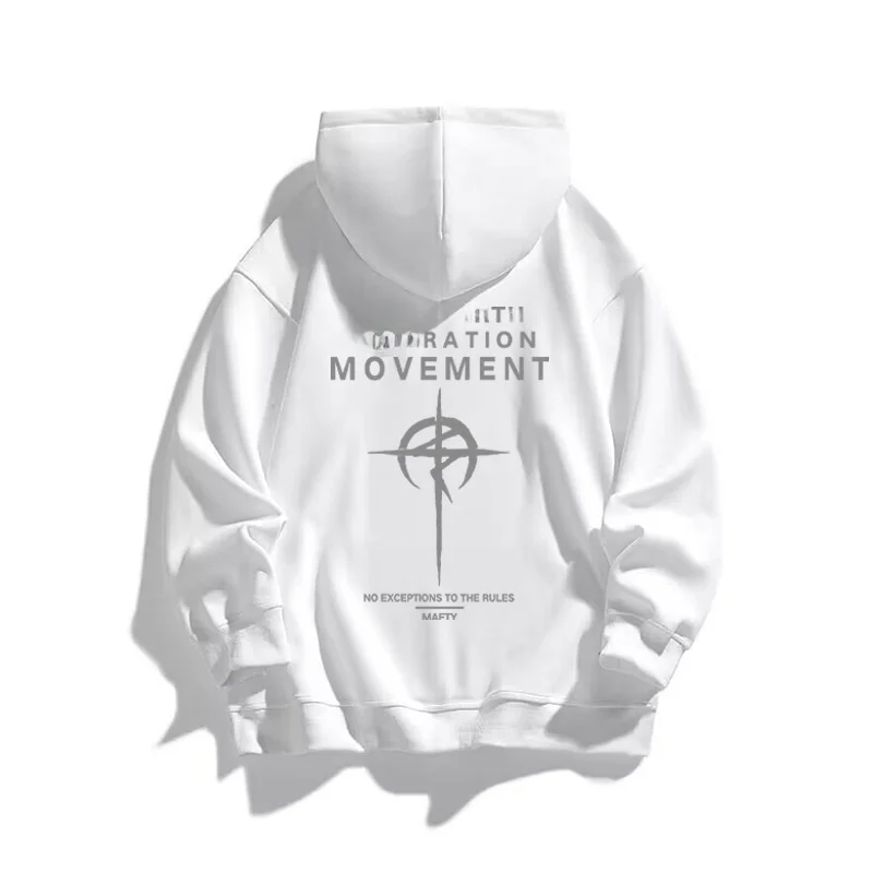 

Loose Men's Anime Hoodie round Neck Sweatshirt Autumn Winter Casual Streetwear Hip Hop Style Boy's Fashion Comfortable Fit