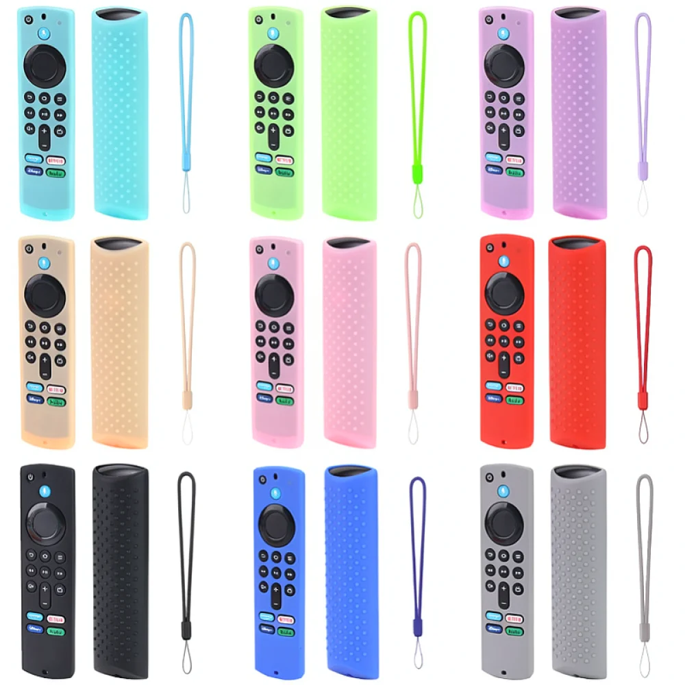 Anti Slip Silicone Skin Case For Amazon Alexa Voice Remote 3rd Gen Protective Soft Cover Shockproof Guard