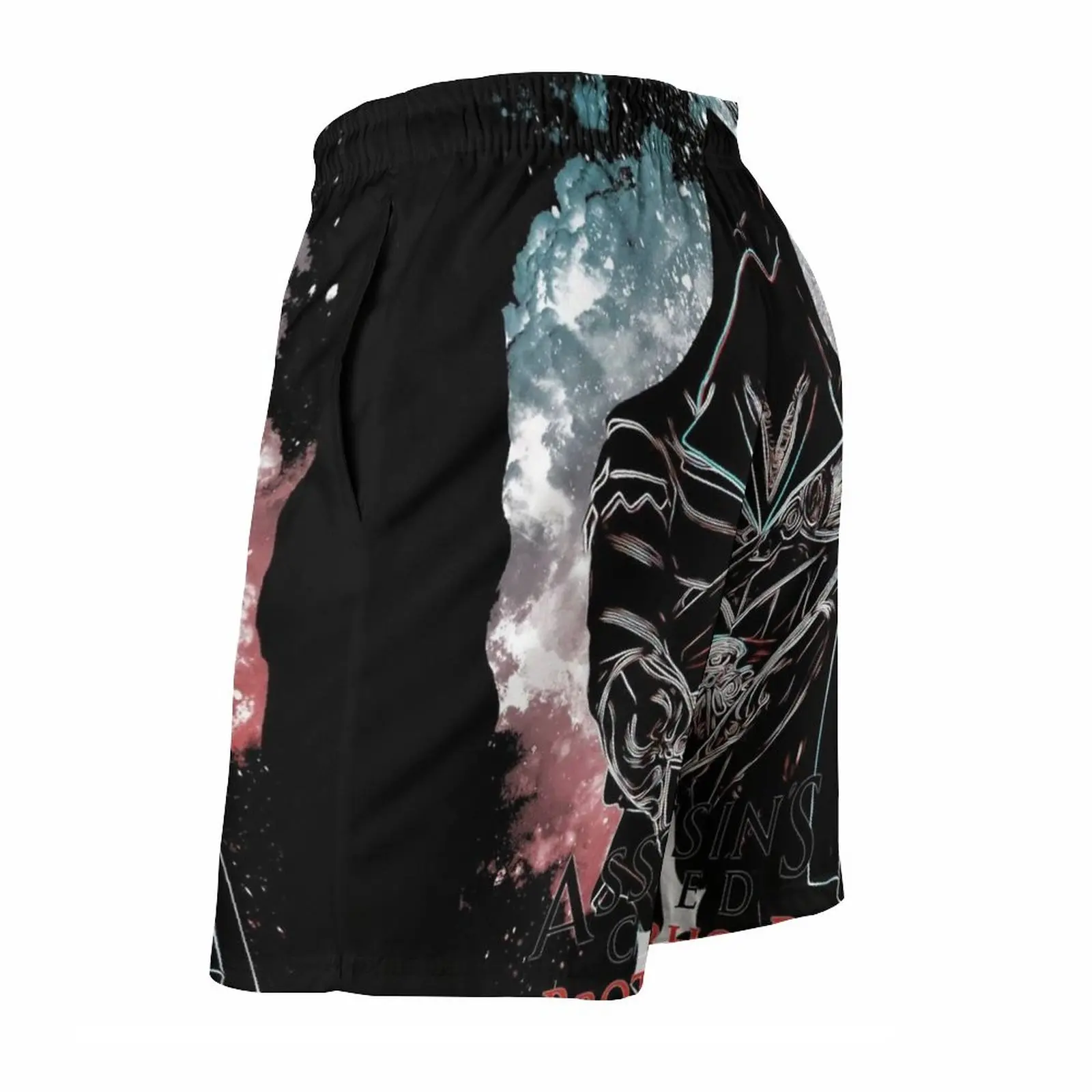 Men's Beach Shorts 3D Printing Loose Surf Board Shorts Beachwear Valhalla Game Gaming Eivor Female Eivor Viking Valhalla