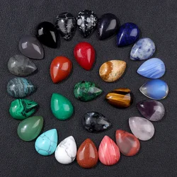 WaterDrop Shape Stone Cabochon 13x18mm Amethysts Labradorite Agat Cameo For DIY Rings Earrings Bracelet Jewelry Making Findings