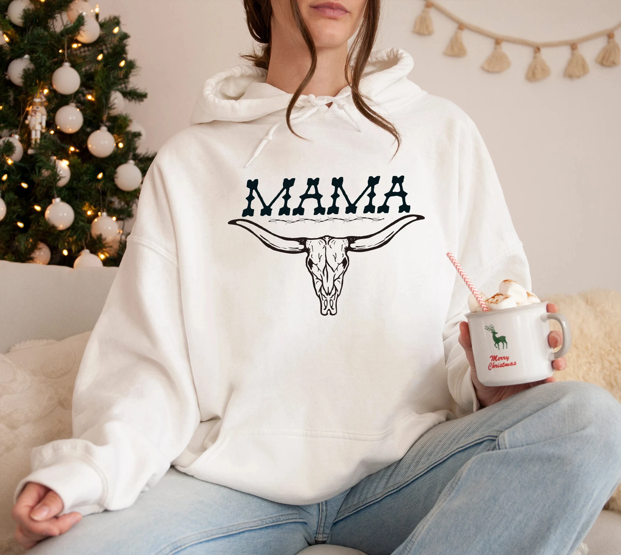 

Толстовка с капюшоном Western Bull Mama, женская толстовка с длинными рукавами, пуловеры, топы унисекс, высокое качество, осенне-зимняя одежда, уличная одежда