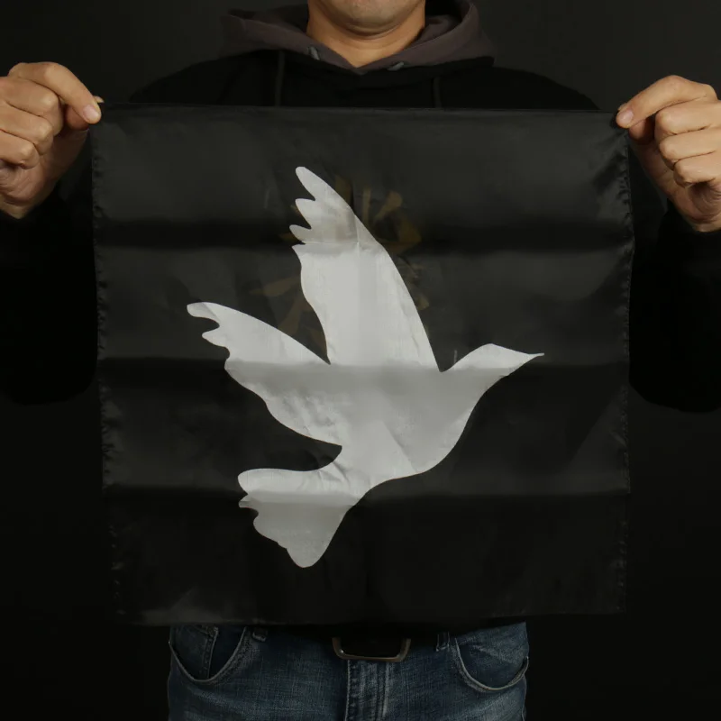 Pigeon scarf 45*45cm 60*60 cm silk scarf pigeons flew away Stage Close-Up Illusions Props Accessories Comedy
