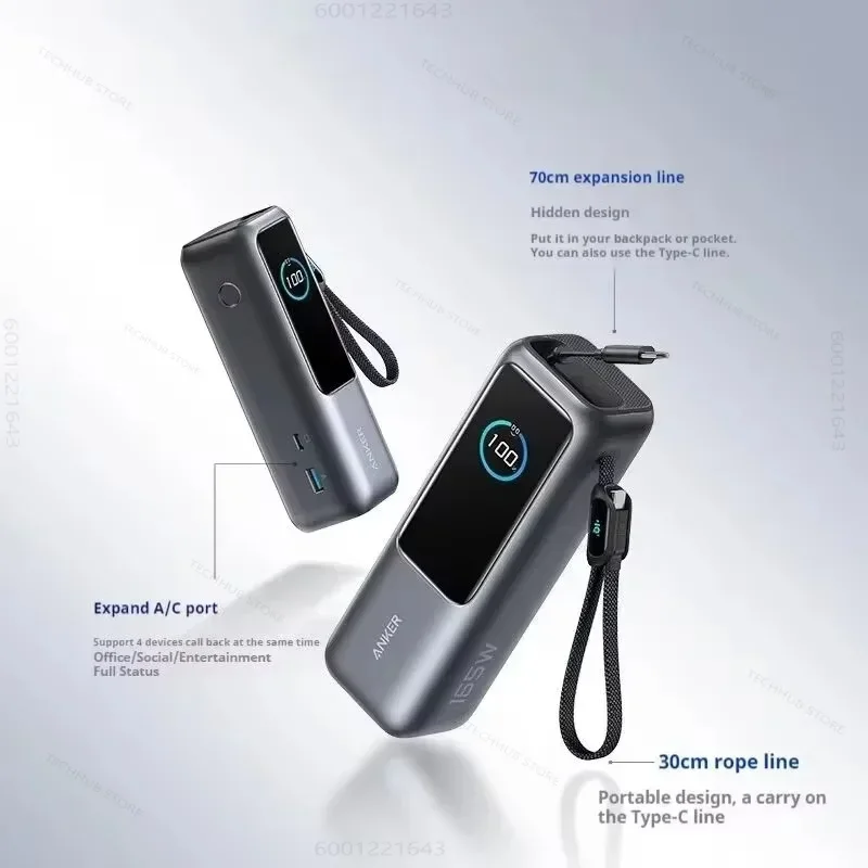 Anker Zolo 25000mAh Power Bank 165W Max Fast Charge High Capacity
