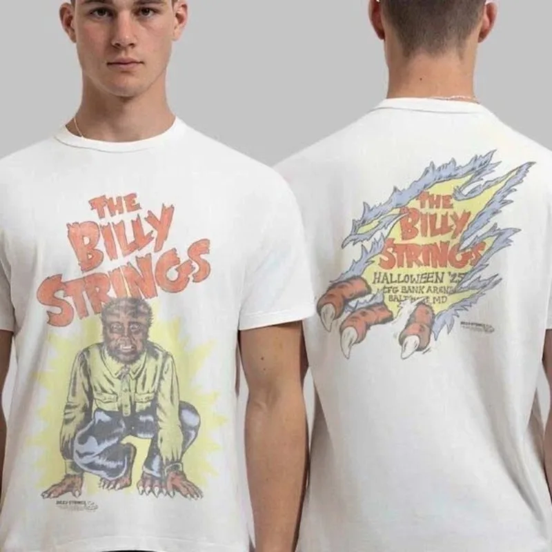Billy Strings Baltimore 2025 Tour T-Shirt Band Concert Tee Unisex Graphic T Shirts Mens T Shirts