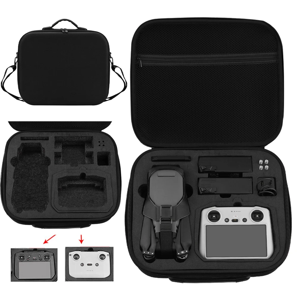 

Storage Box For DJI RC-N1/RC/RC Pro Remote Control Handbag Large Capacity Inclined Shoulder Bag For Mavic 3 Classic Suitcase