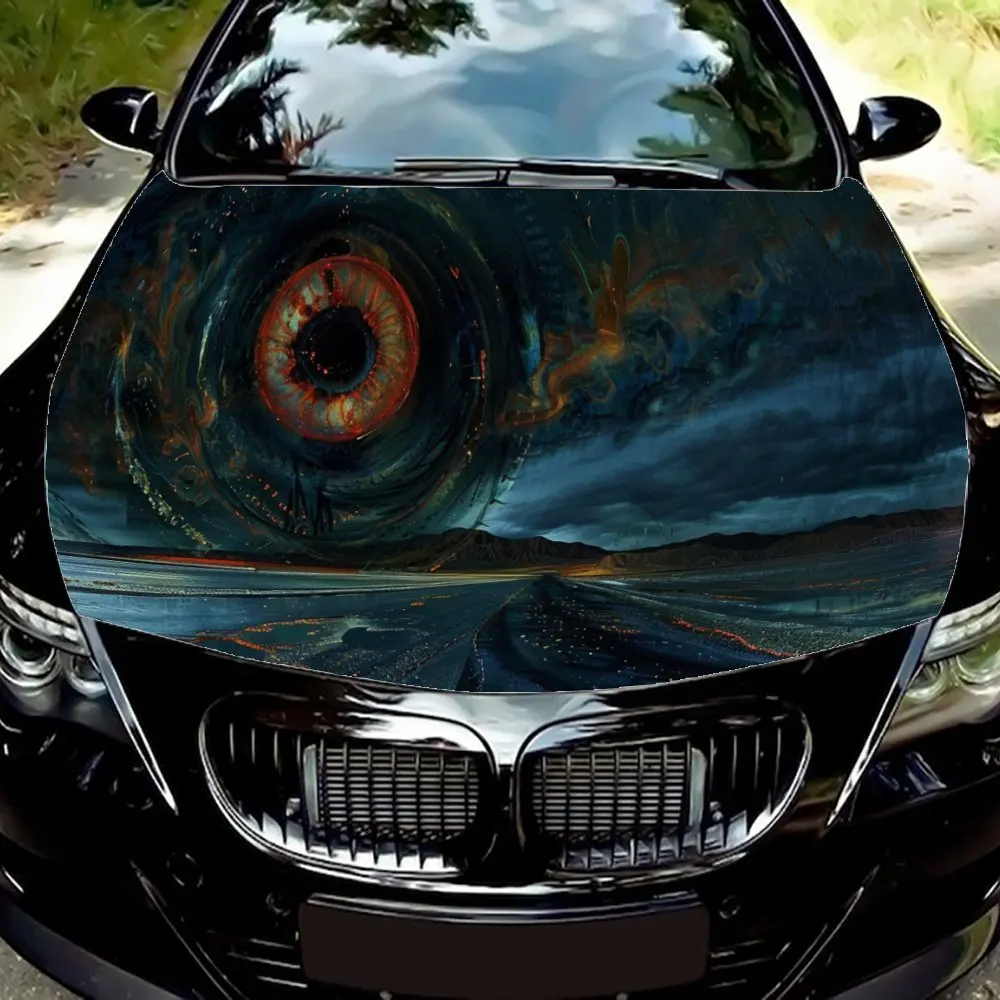 

Stellar Eye Horizon Car Hood Decal,Self-Adhesive Waterproof PVC Hood Sticker,Decor Scratch Resistant Protect,Auto Accessories