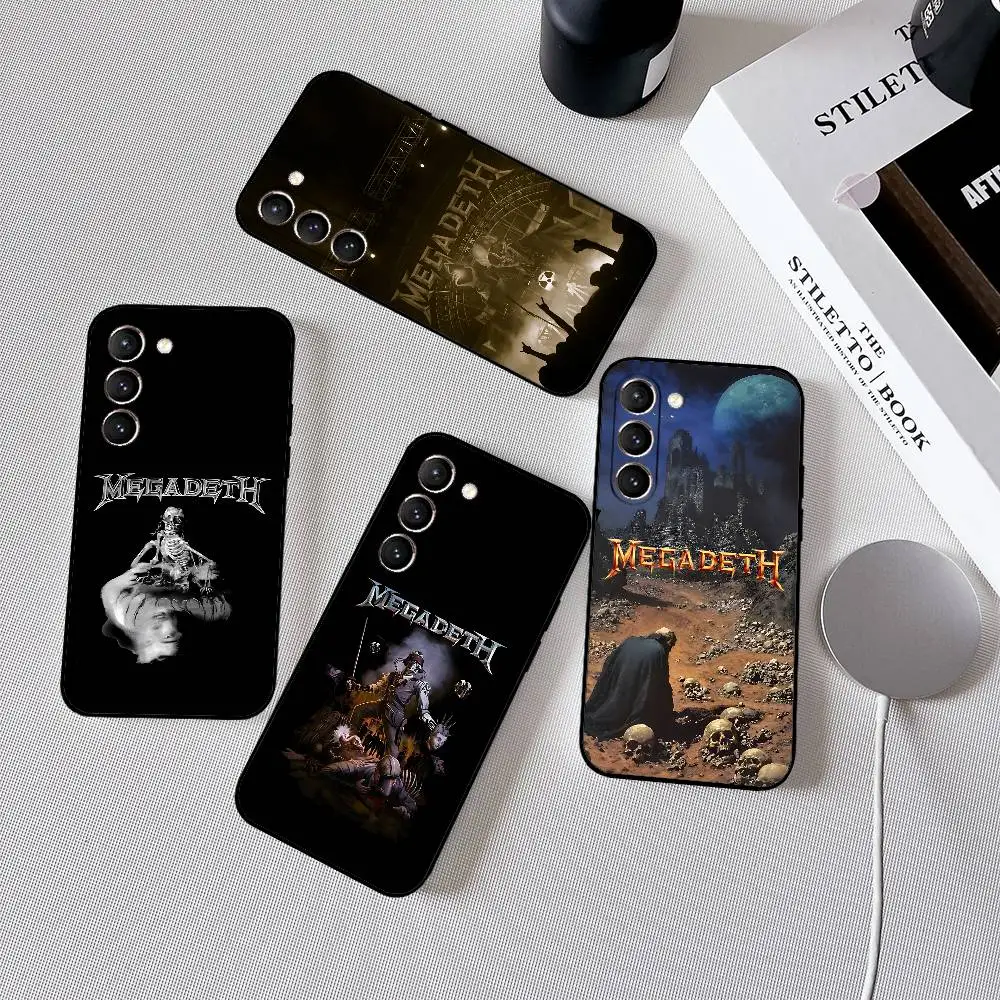

Music Band T-Megadeth Phone Case Black Ultra-thin Shockproof Case For Samsung S24/S25/S22/S30/Note20/Lite/Ultra/5G/Plus/FE