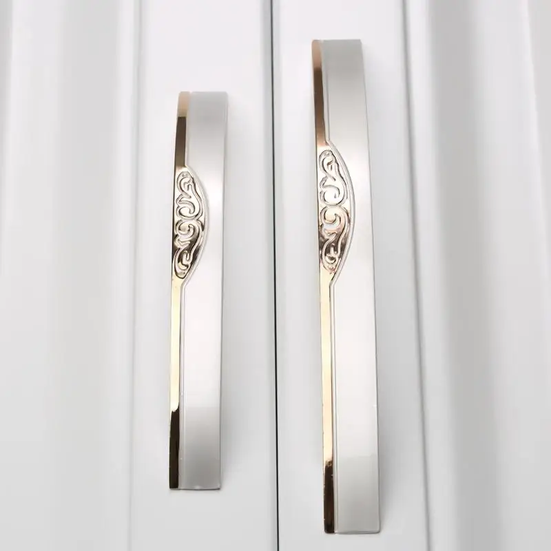 1Pc 96mm/128mm Furniture Handle Cabinet Knobs and Handle Alloy Handle Pull Knob Furniture Hardware Retro Kitchen Door Pull