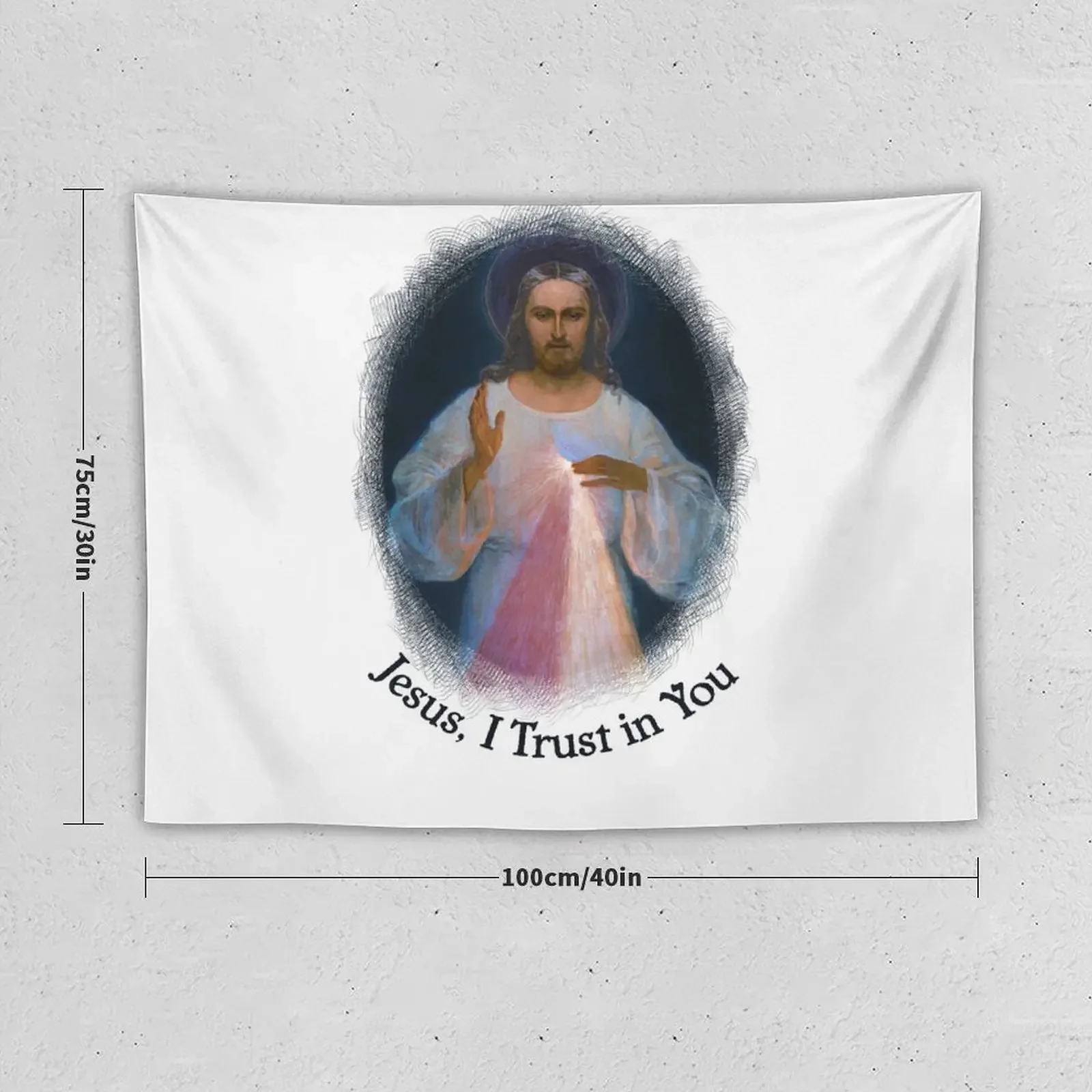 Jesus Divine Mercy Catholic St Margaret Mary Alacoque & Saint Faustina 200b Tapestry Room Decorations Aesthetic Tapestry