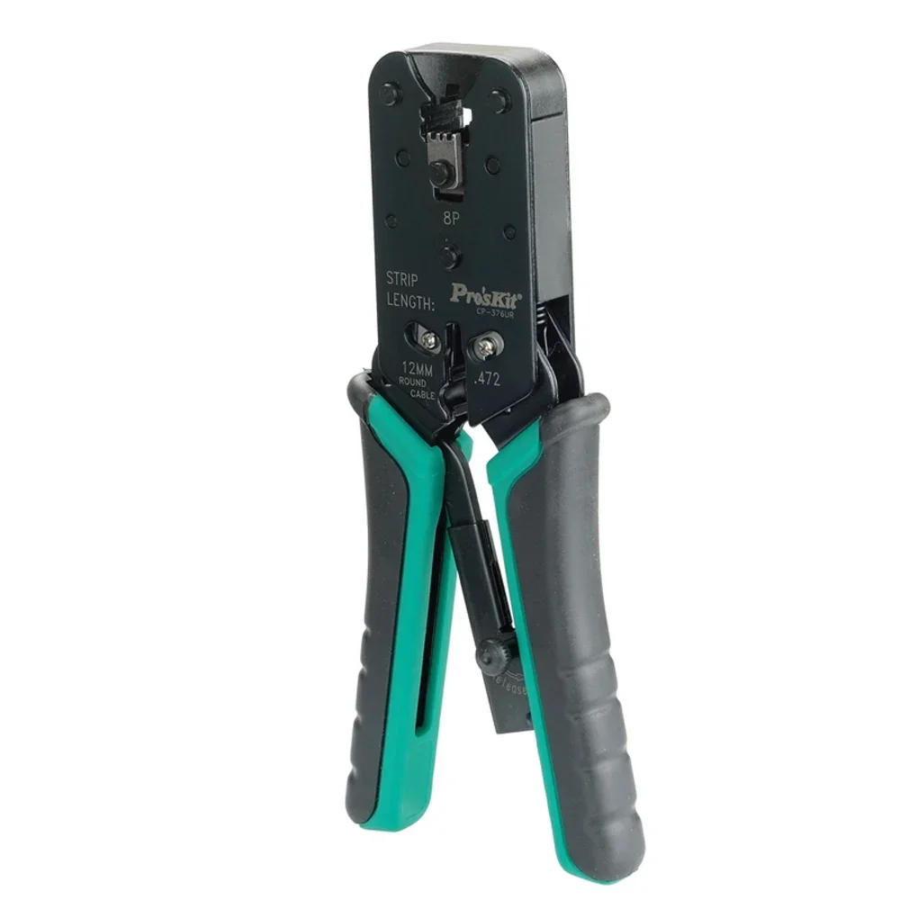 

Pro'skit CP-376UR Ratchet Network Crimping Pliers 8P Network Clamp Hand Tools For Hair Extension Crimping Repair Tools