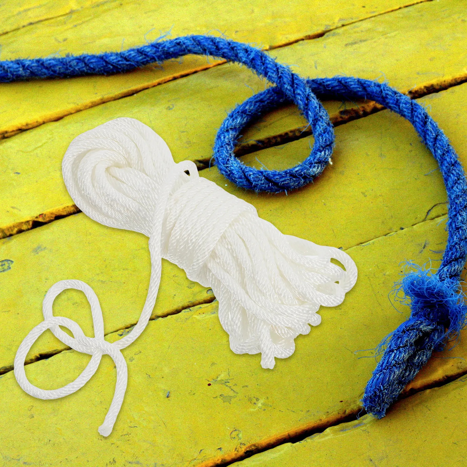 Cuerda Trenzada de Nylon para Asta de Bandera, Resistente, Impermeable, para Uso en Exteriores, Multiusos, Accesorios para Asta de Bandera, Cabo de Amarre