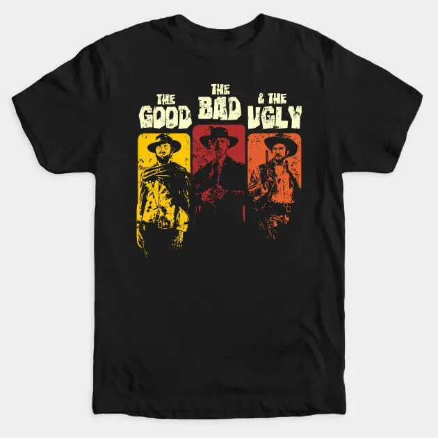 

Cotton S-5XL T-shirt The Good, the Bad and the Ugly Movie Il buono