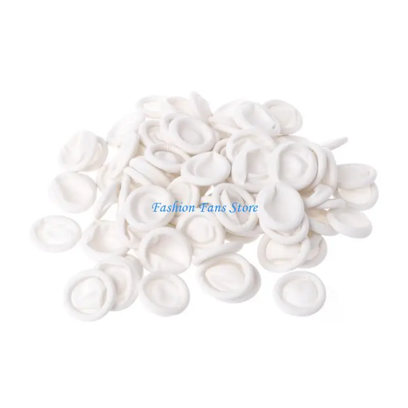 50Pieces Elastic Latex Finger Cots Efficient Finger Protector Sleeves For Electronic Repairs And Jewelry Crafting Task