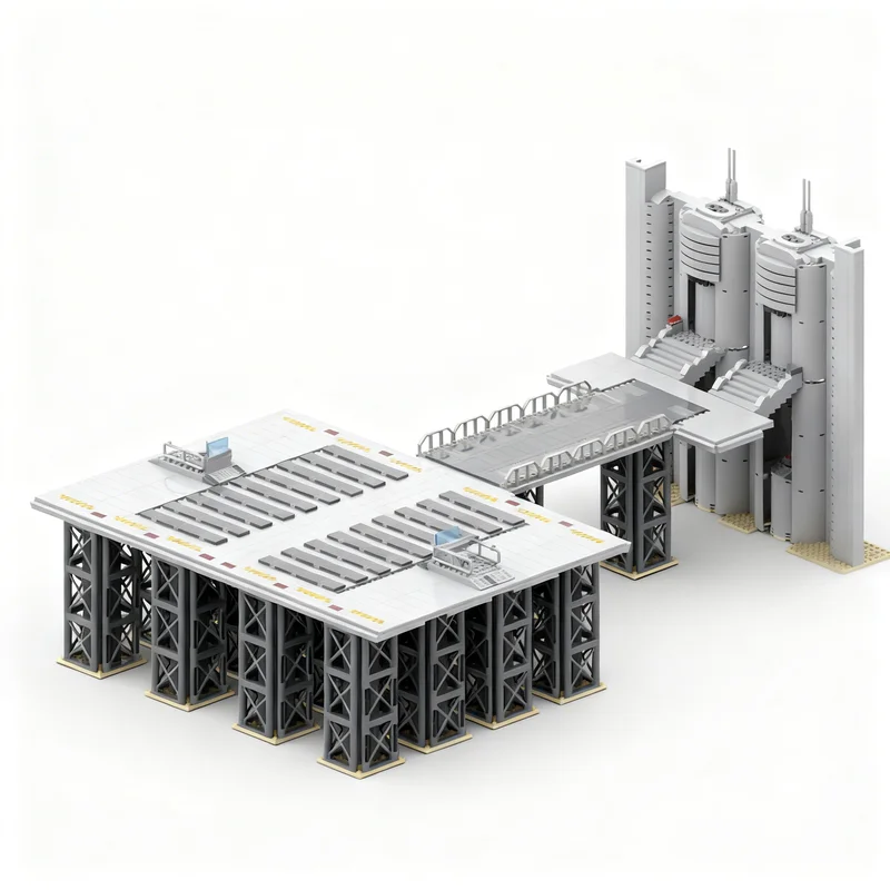 3149pcs MOC Landing Platform Star Battle Model Building Blocks Christmas Gift Brick Collection Creative Display Assemble Craft