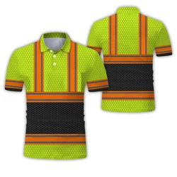 Security Project Classic Safety Clothing Polo Shirt Guard Men's Work Uniform Construction Shirts Breathable T Shirts Wholesale