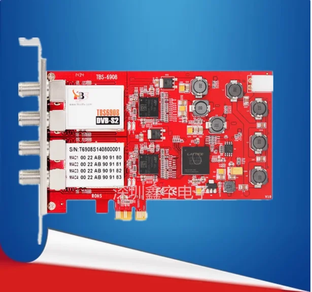 

Для TBS6908 приемная карта DVB-S2 Quad тюнер PCI-e карта HDTV компьютерная сетевая карта
