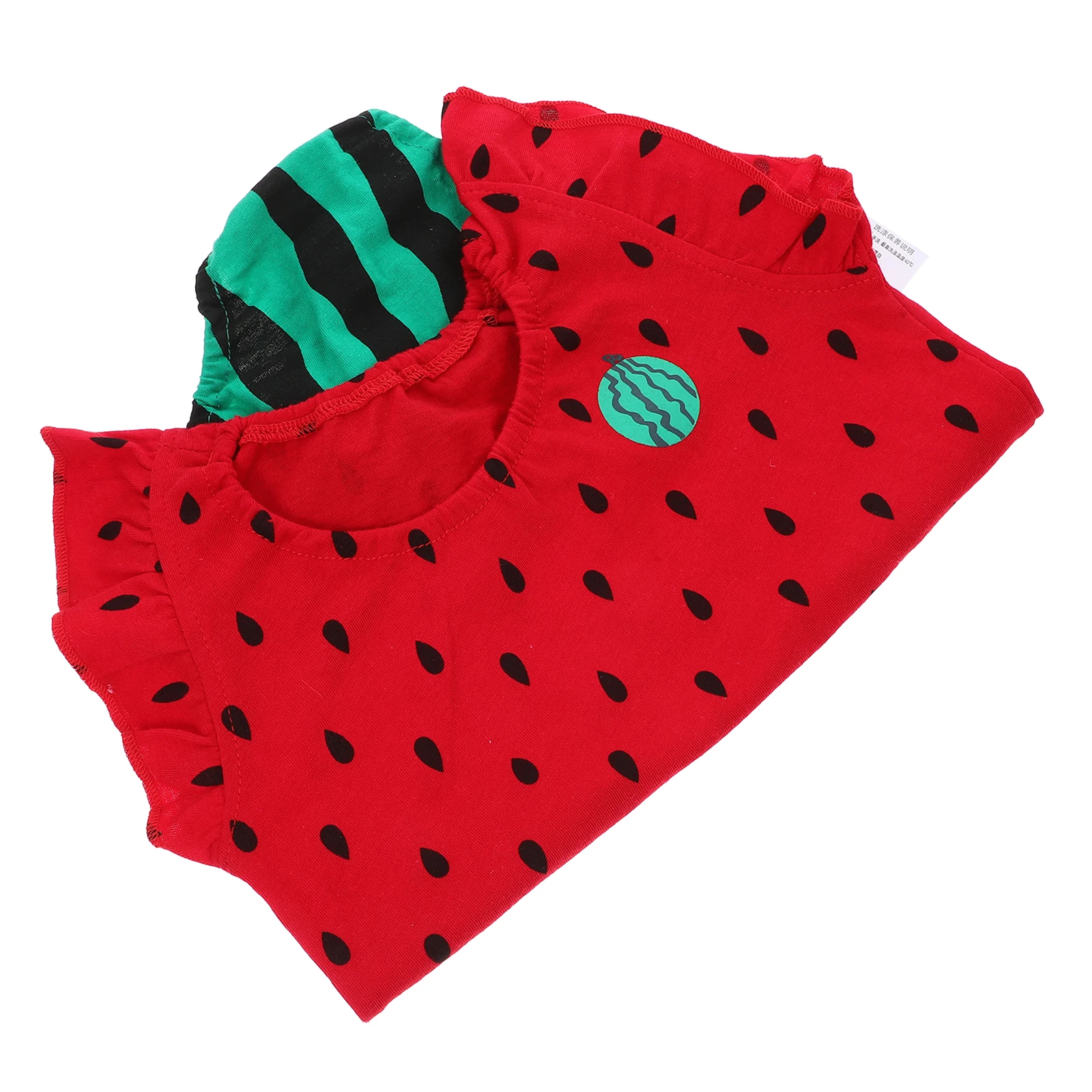 

Watermelon Romper Hat Set Cotton Bodysuit Short Sleeve Outfit 0-3 Months Baby Boys Girls Play Sleep