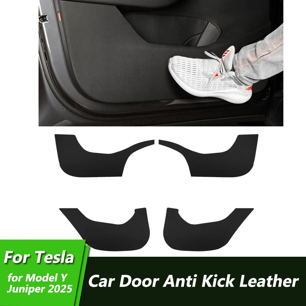 for Tesla Model Y Juniper 2025 Car Door anti Kick Pad, Door Panel Protective Pad, anti Stepping and anti Dirt Pad