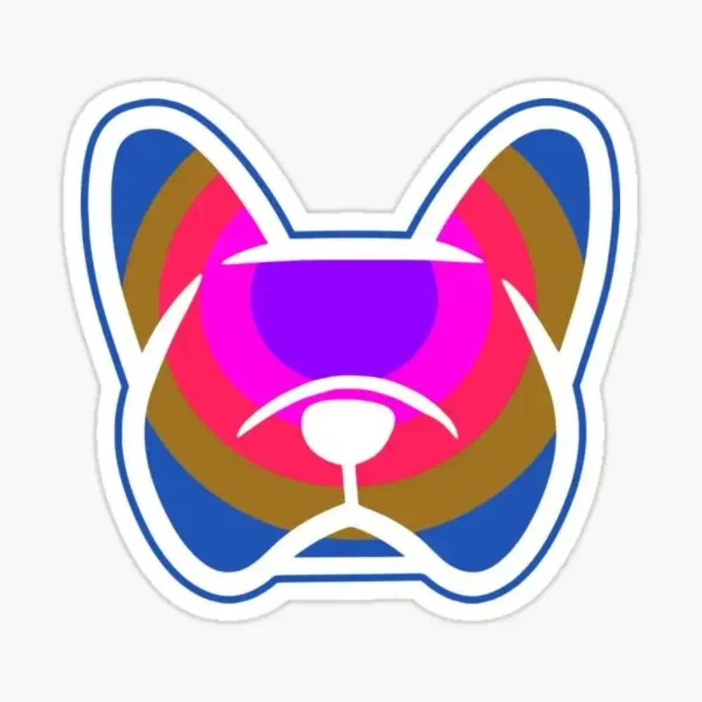 

French Bulldog Cute Creative Stickers Laptop Camper Helmet Off-road Motorcycle Car Decal