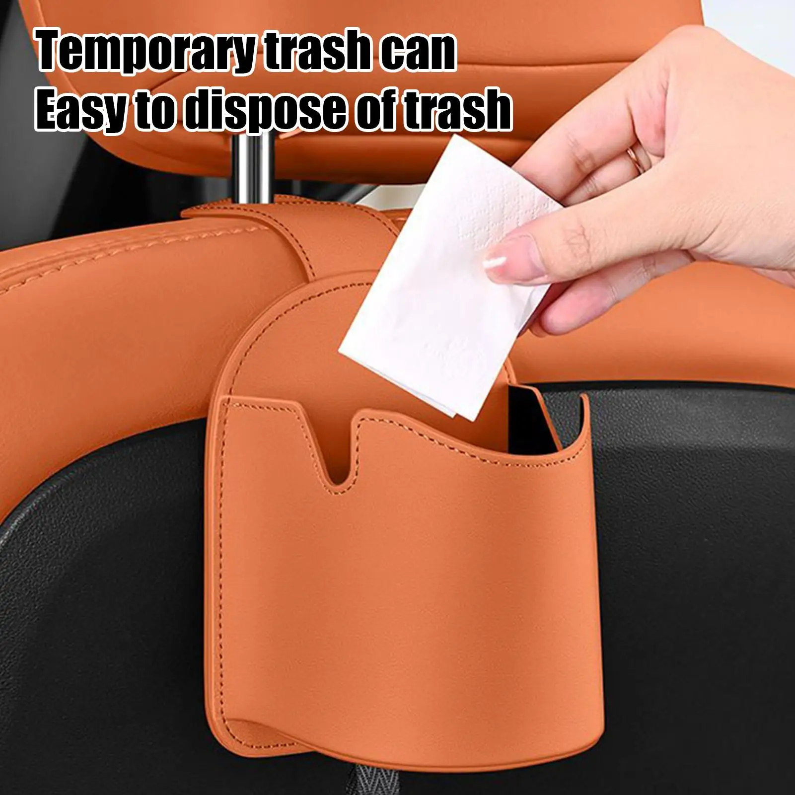 

Multifunctional Back Seat Cup Holder, Car Headrest Hook Storage for Travel Truck Interior Cell Phones Keys Organizer Supplies