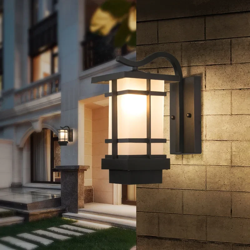 

New Chinese outdoor wall lamp balcony aisle wall lamp modern simple outdoor Les Loges Du Park Hotel waterproof wall lamp