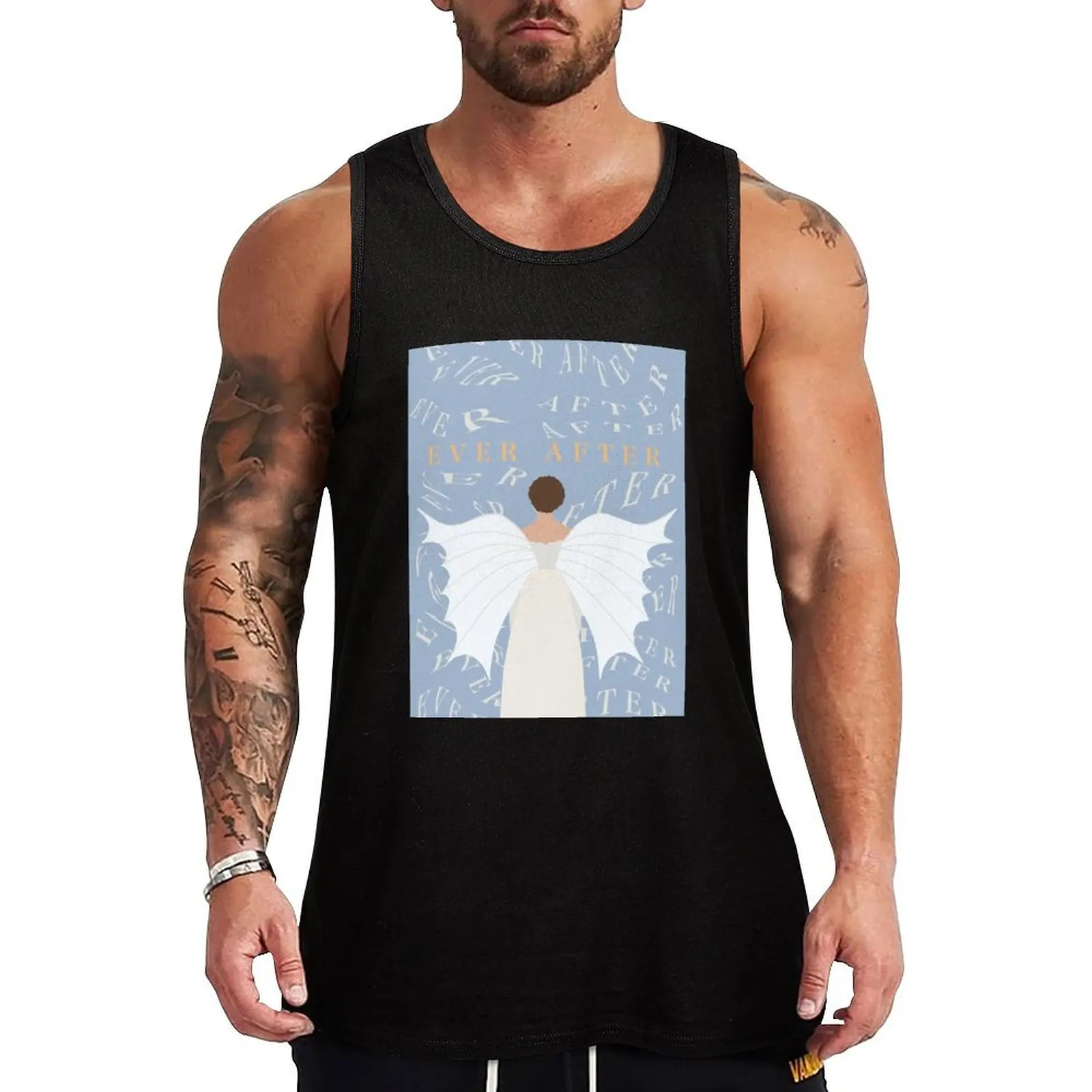 Ever After - Book Cover Tank Top anime gym Male clothes