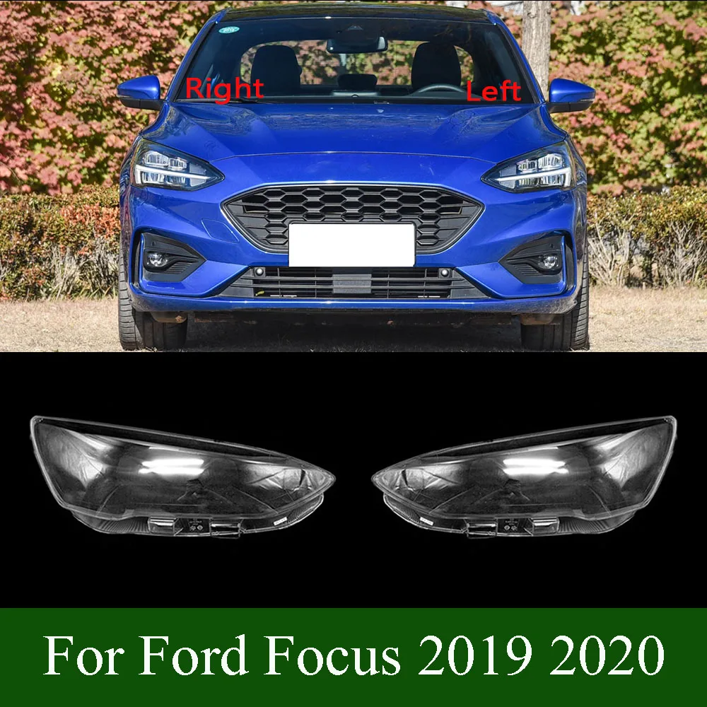 

For Ford Focus 2019 2020 Car Replacement Headlight Glass Headlamp Transparent Lampshade Lamp Shell Auto Lens Cover