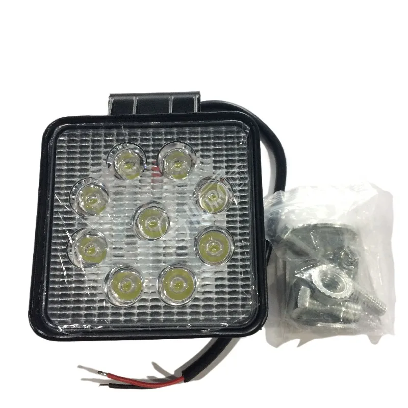 For D6d Excavator Parts Engine Dc12-80v 9 Beads Led Lamp Square D6e