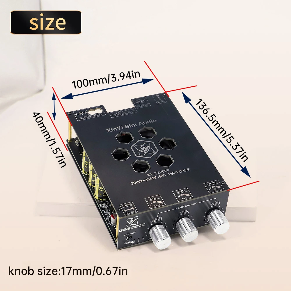 T3002P HIFI Digital Amplifier Board High Power 300W + 300W Dual