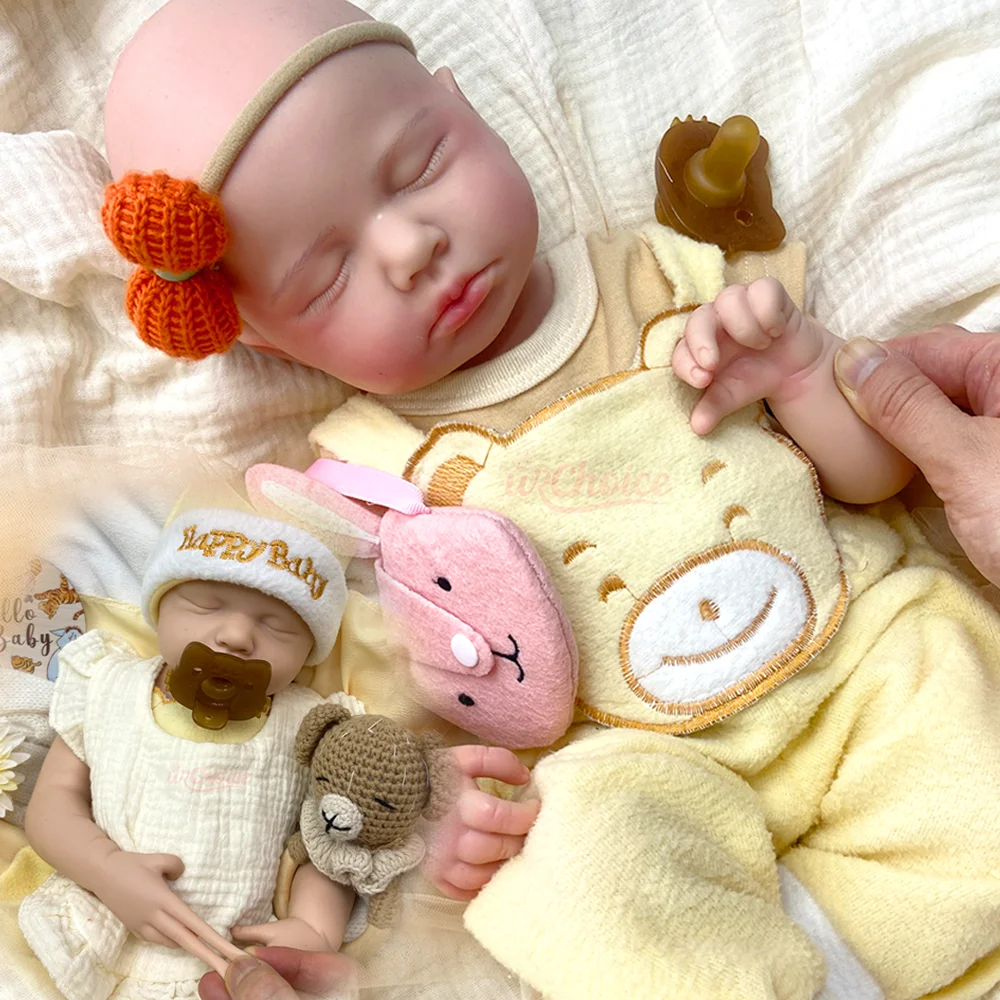 

Spain Artist 20" Loulou Silicone Reborn Baby Doll Handmade Painted/Unpainted Reborn Doll Girl/Boy DIY Art Collection Newborn