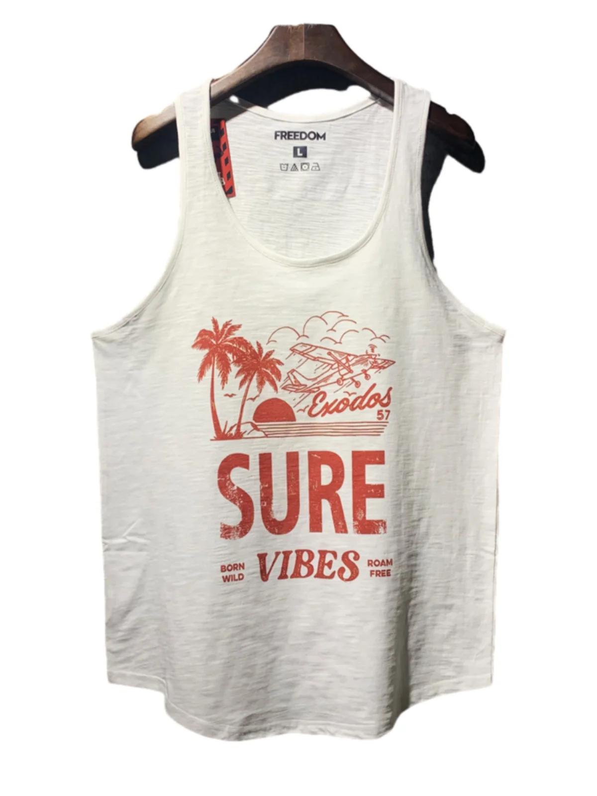 Loose Fit Unisex Cotton Sleeveless Vest Summer Trendy Youthful round Neck Casual Versatile Couple's Wear Summer 2024 Animal P...