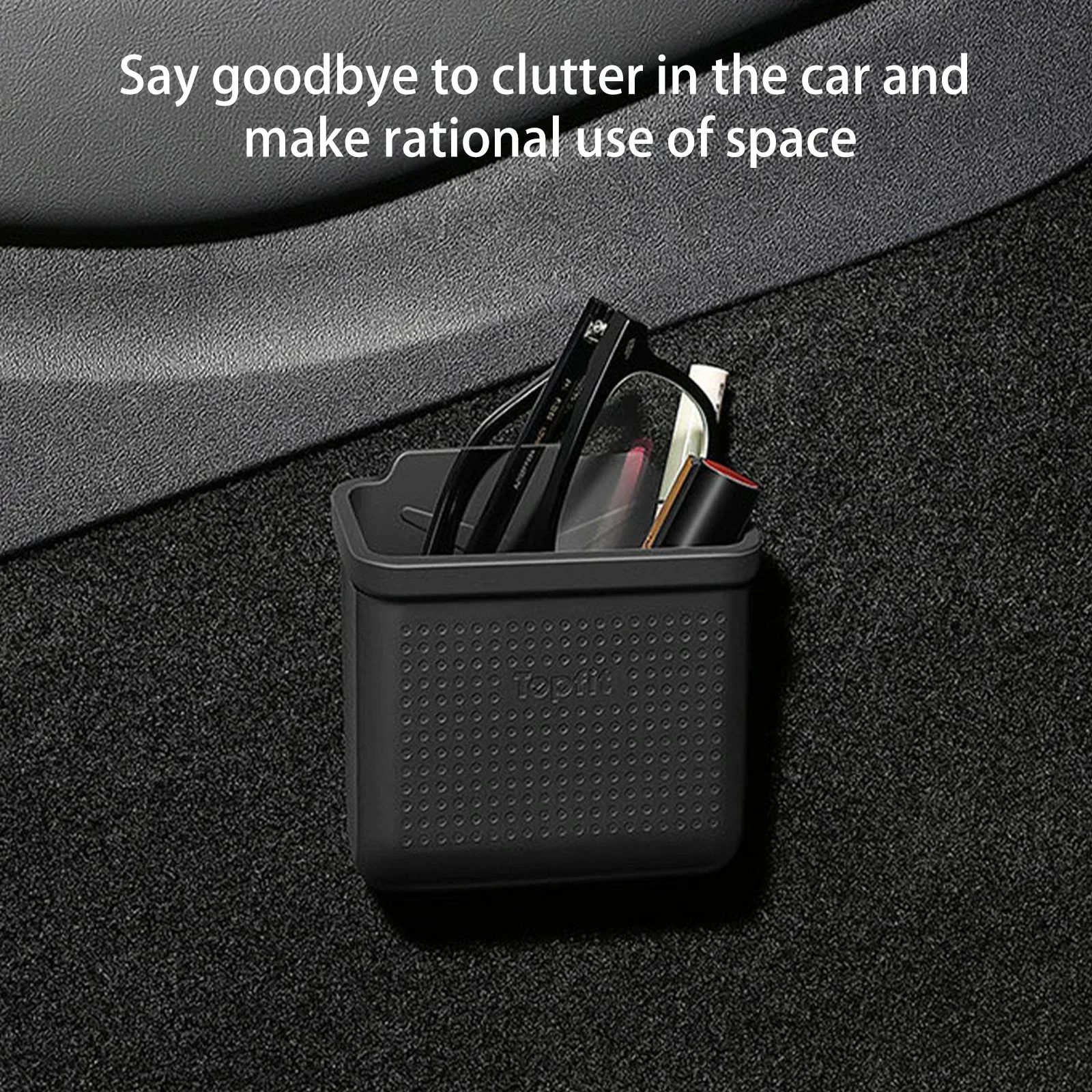 For Tesla Model 3 Model Y X Highland 2017-2024 Hidden Silicone Easy Install Storage Box Bag Universal  Interior Car Accessories