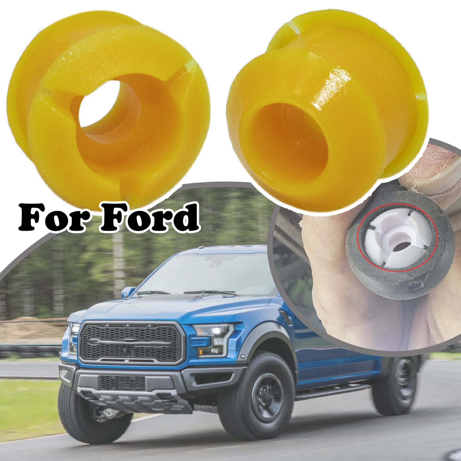 

2pcs For Ford Automatic Transmission Shift Cable Bushing Repair Kit Gear Selector Change Lever And Pivot Grommet Replacement