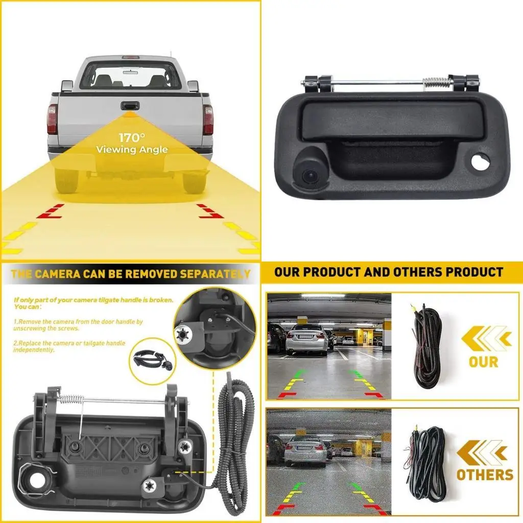 

02DE 8L3Z9943400AC Car Trunk Rear Boot Lid Tailgate Tail Gate Handle with Backup Camera Waterproof For F150 F-350