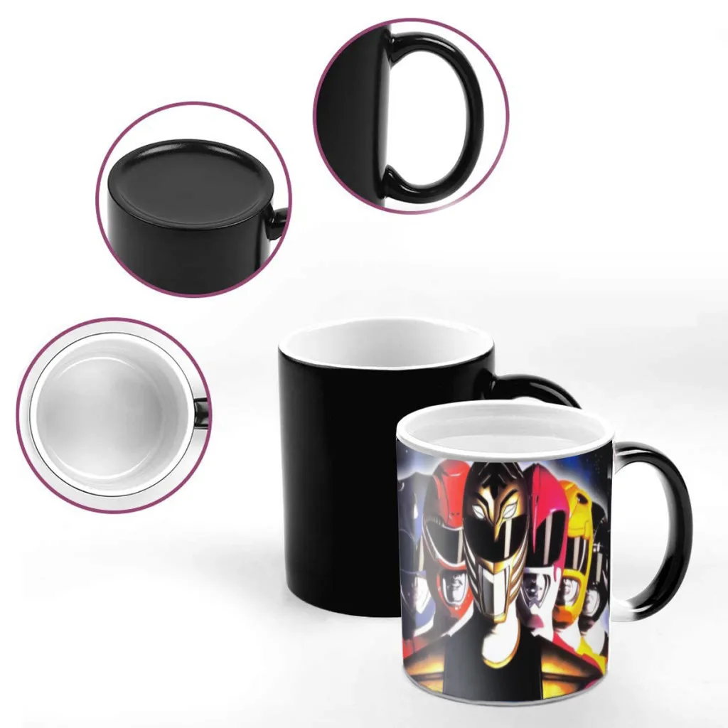 Film P-Power R-Rangers One Piece Coffee Mugs And Mug Creative Color Change Tea Cup Ceramic Milk Cups Novelty Gifts