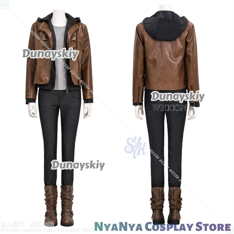 Grace Cosplay juego de terror 9 Anime ssipantalones Punk del desierto zapatos Y2K uniforme de moda Retro pelucas actividad de fiesta de Halloween Cos