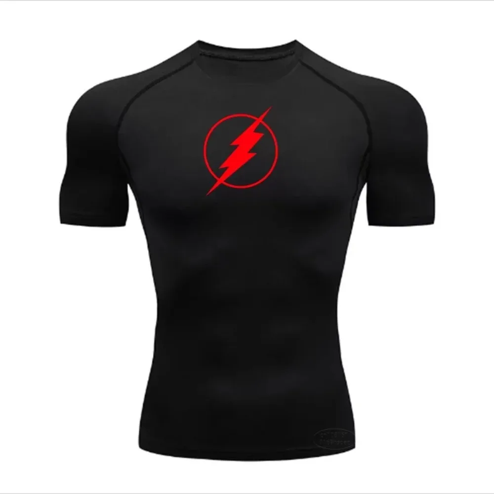 

Jogging Quick-drying Breathable Top Summer Men's Running Compression T-shirt Short-sleeved T-shirt Gym Fitness Shirt S-3XL