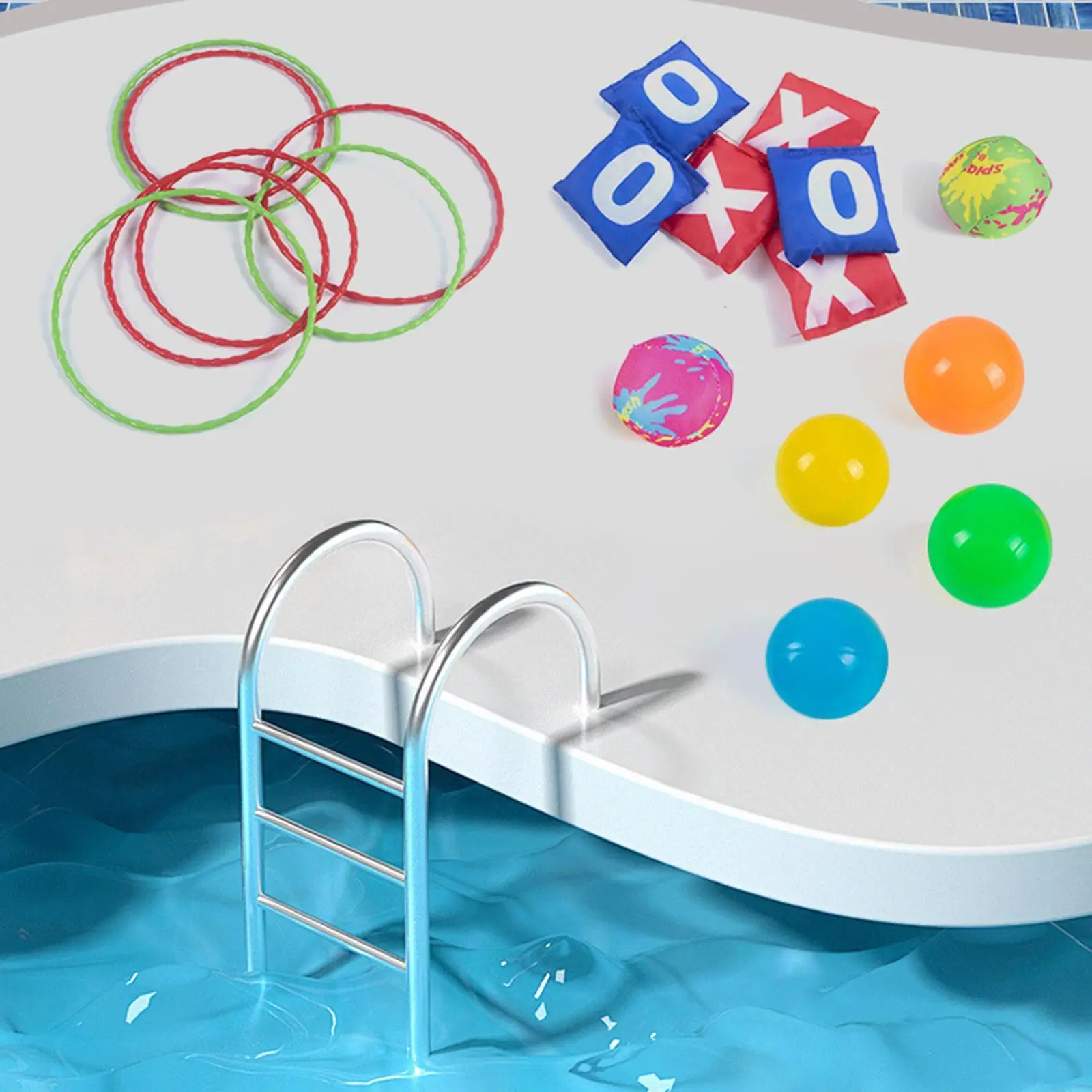 Sac de jeu de lancer de piscine, activités, jouets de sport, jouets de plage extérieurs, jeu de piscine pour rassembler les enfants âgés de 3 à 8 ans, anniversaire