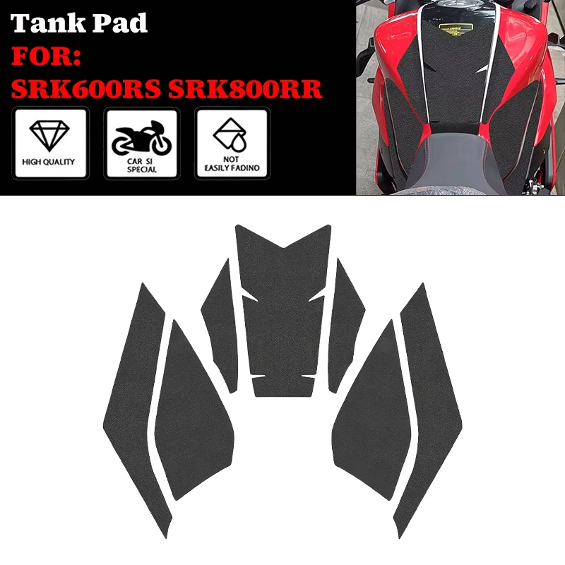 

For QJMOTOR SRK600RS SRK800RR SRK600RS SRK800RR Motorcycle Accessories Tank Traction Pad Anti Slip Sticker Side Grip Protector