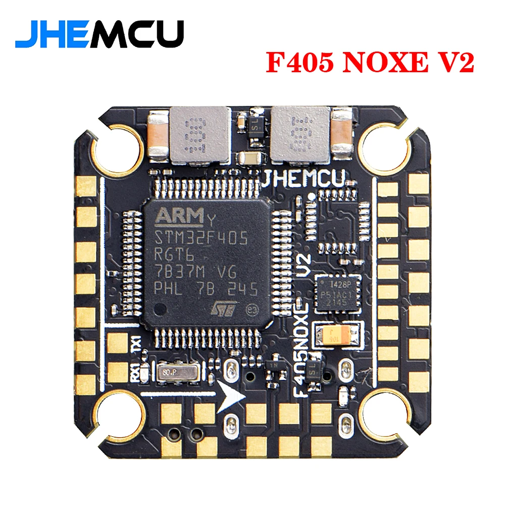 

JHEMCU F405 NOXE V2 Flight Controller Baro OSD 16MB BlackBox 5V 10V Dual BEC 20X20mm 3-6S LIPO for FPV Freestyle Drone DIY Parts