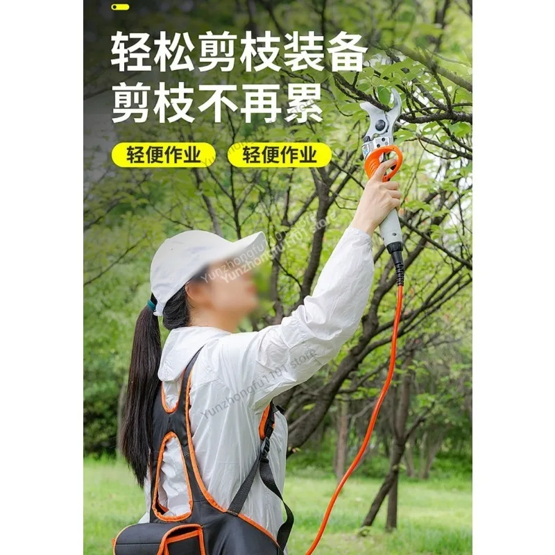 450W Electric Rechargeable Scissors Pruning Shears Tree Garden Tool Branches Pruning Tool  Lithium Battery