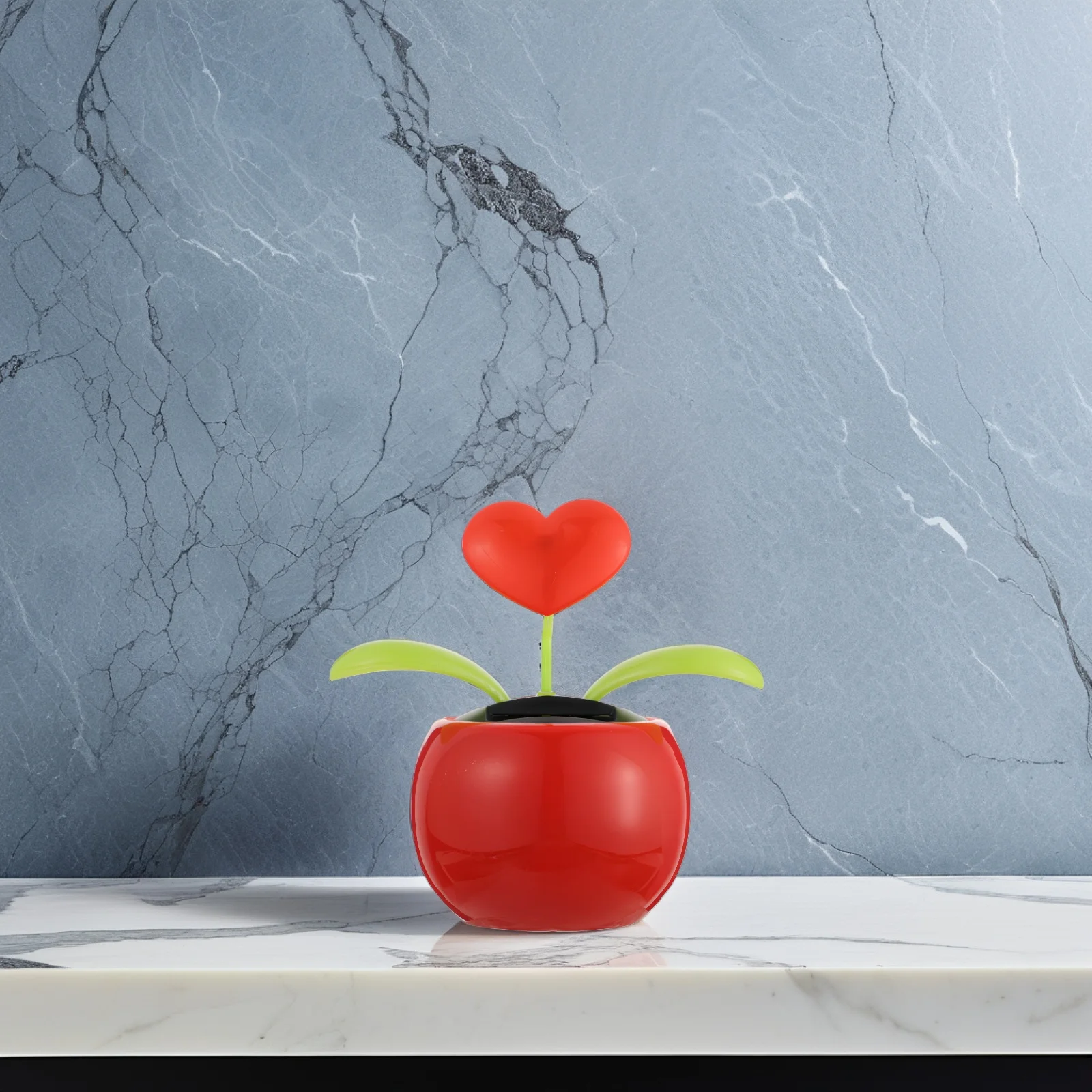 

2Pcs Solar Powered Decoration Heart Shape Car Interior Accessories Cool Office Desk Window Car Decor Long Lasting