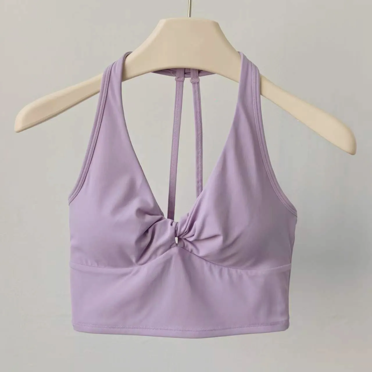 Women's Longline Strappy Sports Yoga Bra Vest Fitness Tank Top Open Back Gym Running Workout Halter Beautiful Sports Bra view 3