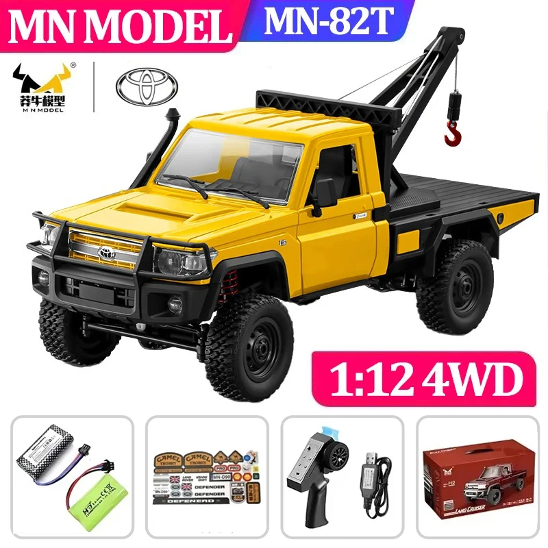 

1:12 MN82 Пропорциональная имитация внедорожника с дистанционным управлением, игрушка для мальчика, подарок, модель пикапа с дистанционным управлением с полным приводом