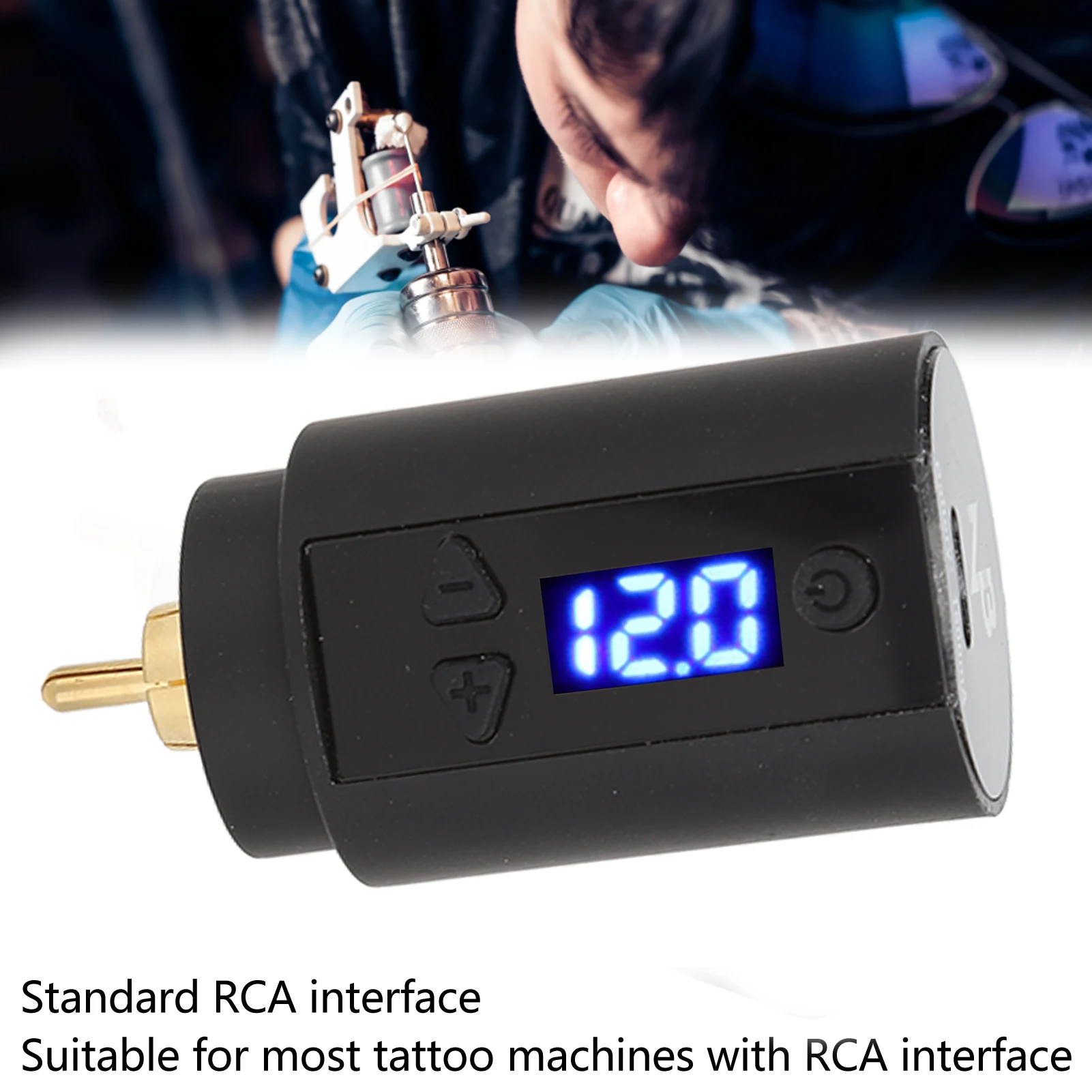 

US Tattoo Power Supply Tattoo Power Supply 3‑12V USB Charging Cordless 1500mAh Interface Tattoo Pen Battery Tattoo Pen Battery