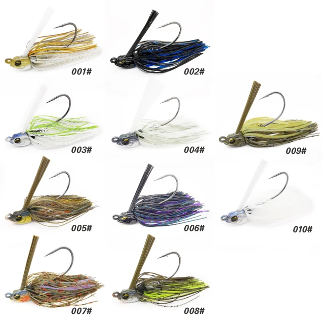 Lureholic 7~14g Weedless Swim Jig High Wire Bait Performance Jig Head Lure Fishing Bait for Bass Fishing With Mustad Hook 5