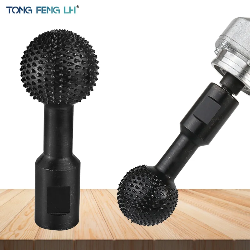 10mm/14mm Woodworking Tools Angle Grinder Ball Grinding Head Ball Chisel Ball Knife Grinding and Making Spoon Planing File Head