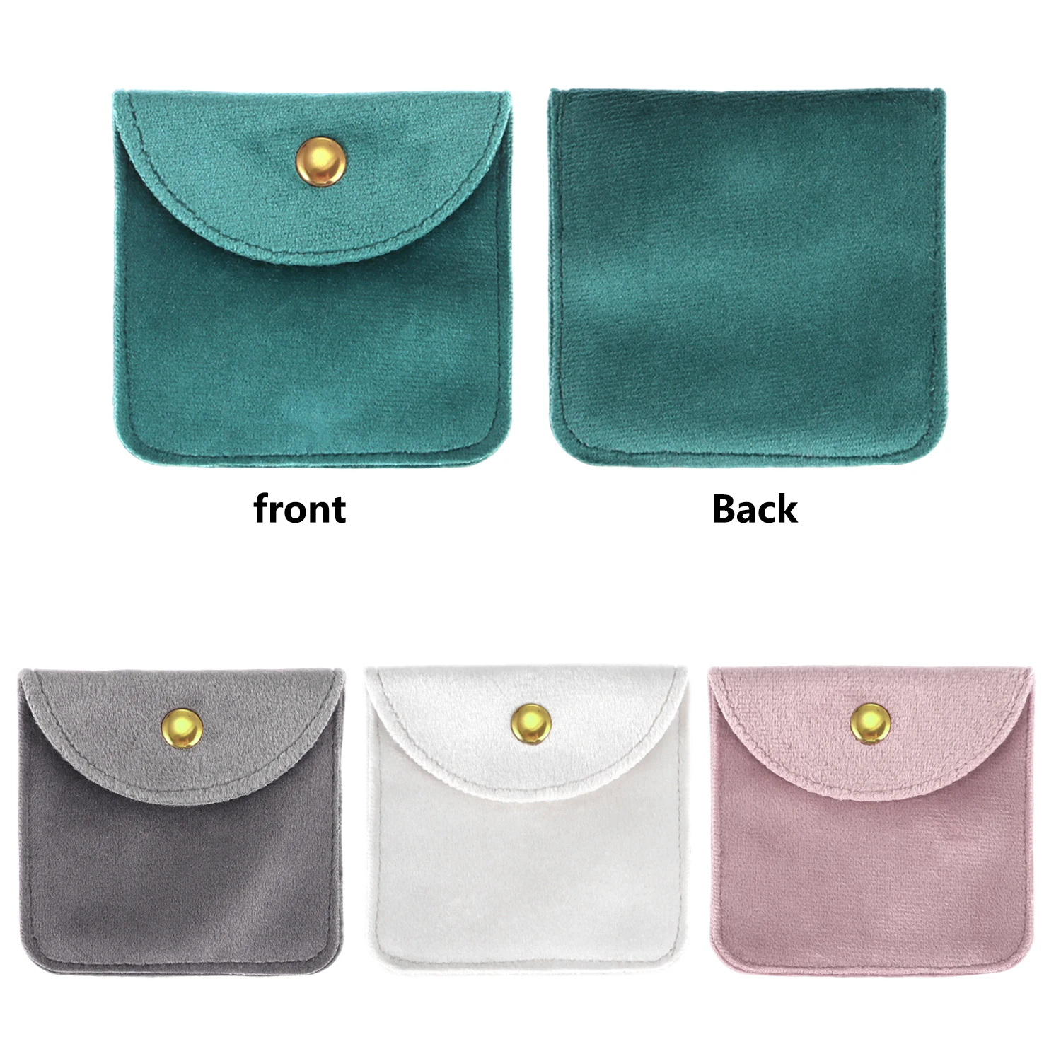 10/100 قطعة قصيرة أفخم حقيبة تغليف المجوهرات مشبك حقيبة حلقة القرط سوار قلادة تخزين حفل زفاف حقيبة هدايا أنيقة #4