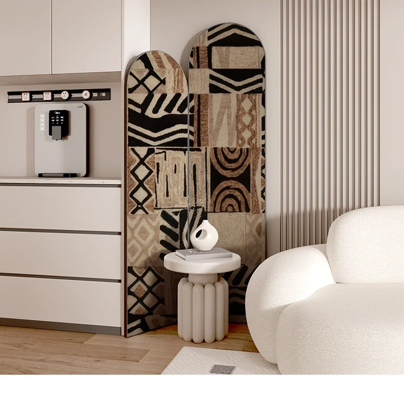 folding and moving, modern art abstract style, living room, bedroom, office, partition porch decoration, background baffle