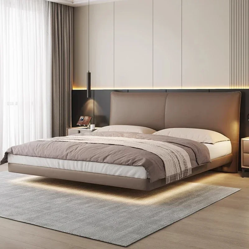 

Luxury Design Loft Bed Twin Size Storage Space Queen Floating Bed Frame Bedroom Modern Mobili Per La Casa House Furniture